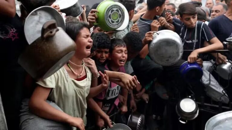 Leia mais sobre o artigo Quando a fome mata Netanyahu se alegra e o Ocidente aplaude em silêncio